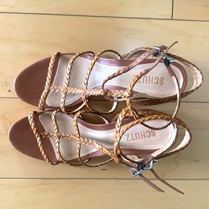 Schutz Braided Low Heels